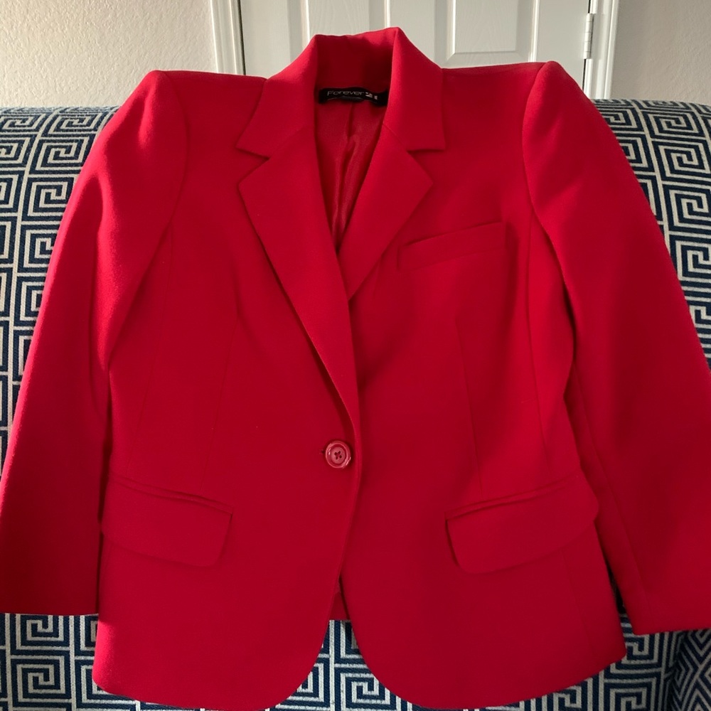 Red blazer